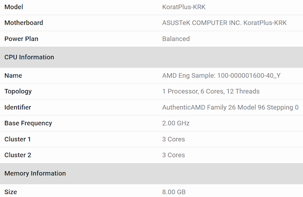3个Zen5+3个Zen5c怪异组合!AMD下代主流Krackan APU首次现身